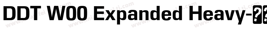 DDT W00 Expanded Heavy字体转换